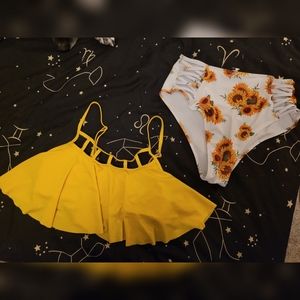 Sunflower bikini highwaist/cut out/strappy